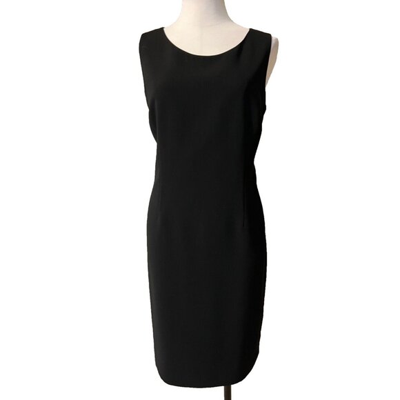 Kasper Separates Dress Black 12 Polyester Career Church Classic Sleeveless - Picture 1 of 9